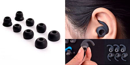 Almohadillas auriculares inalámbricos de diferentes tamaños